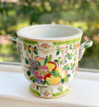 Colorful Fruity Floral Ice Bucket or Cachepot