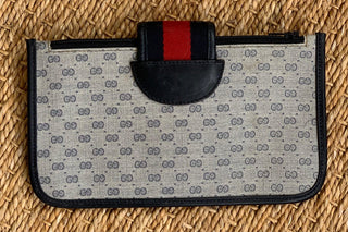 Rare 1980s Gucci Navy Clutch