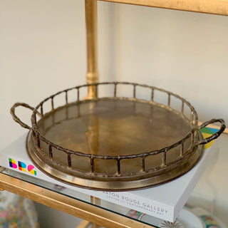 Brass Bamboo Tray