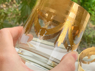 Arte Italica 24K Gold Whiskey Glasses (Set of 4)