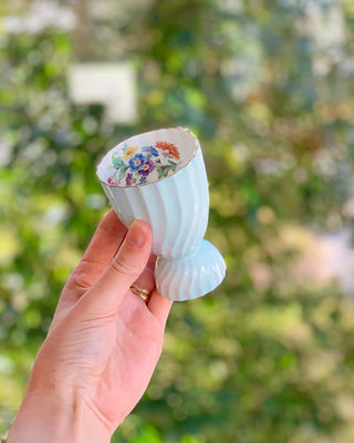 Aynsley Tiffany Blue Egg Cup