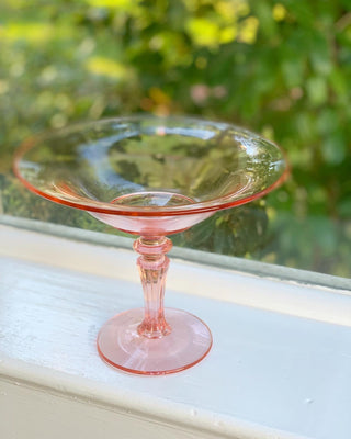 Art Deco-Era Pink Pedestal Bowl (1930)