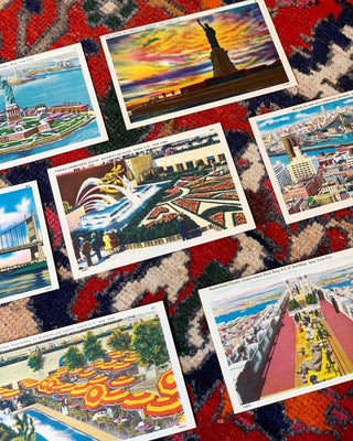 Set of Antique New York City Postcards (1940s)
