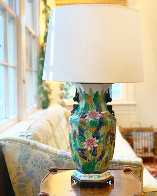 Midcentury Tobacco Leaf Lamp
