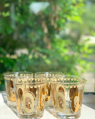 Paramours of Royalty Rococo Old-Fashioned Glasses (Set of 4)